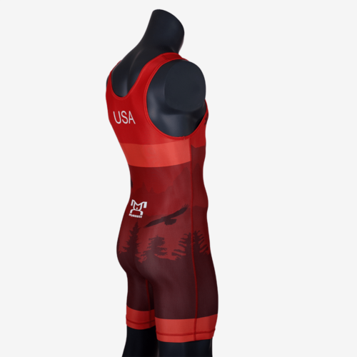Men's Soaring Eagle Singlet - Red - Image 22