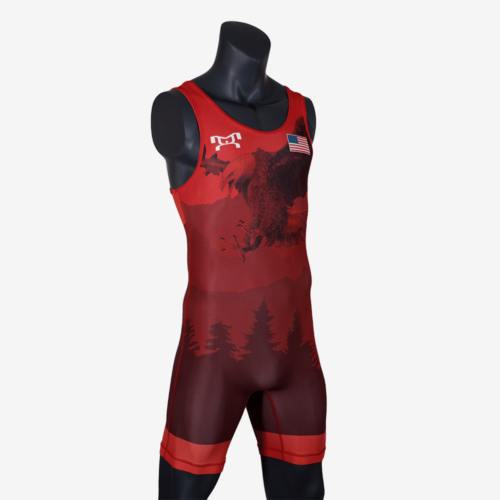 Men's Soaring Eagle Singlet - Red - Image 30