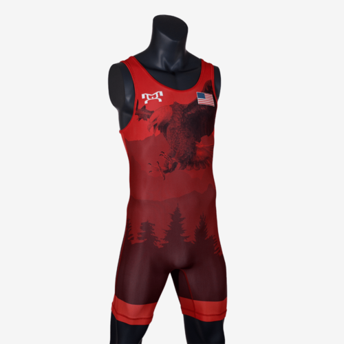 Men's Soaring Eagle Singlet - Red - Image 31