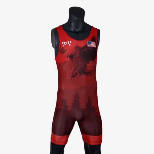 Men's Soaring Eagle Singlet - Red - Image 32