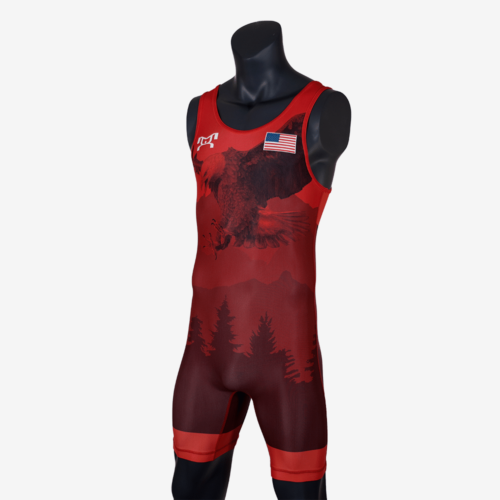 Men's Soaring Eagle Singlet - Red - Image 5