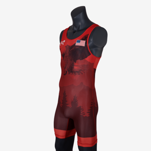 Men's Soaring Eagle Singlet - Red - Image 6