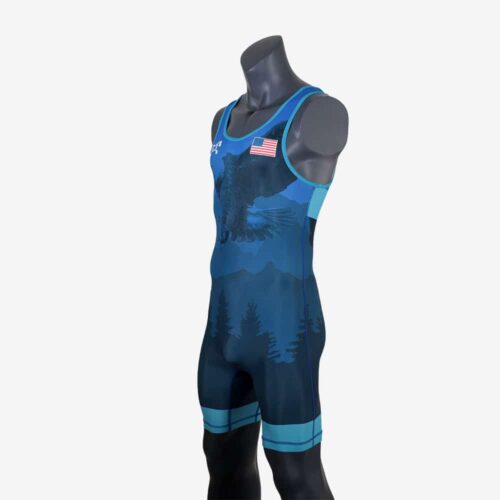 Men's Soaring Eagle Singlet - Blue - Image 6