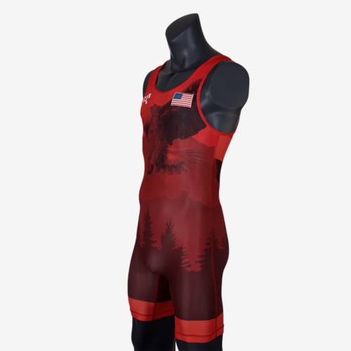 Men's Soaring Eagle Singlet - Red - Image 7