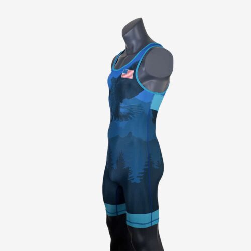 Men's Soaring Eagle Singlet - Blue - Image 7