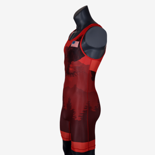 Men's Soaring Eagle Singlet - Red - Image 8