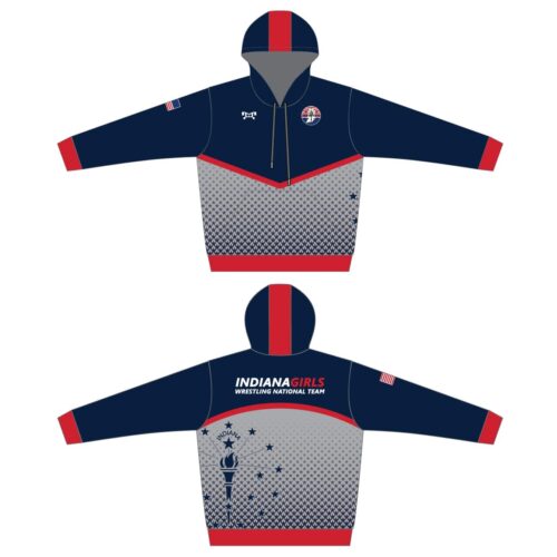 Indiana Girls Wrestling Sublimated Hoodie