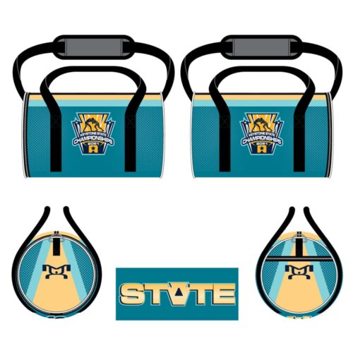 Keystone State Championships Custom Teal Jr Duffel Bag