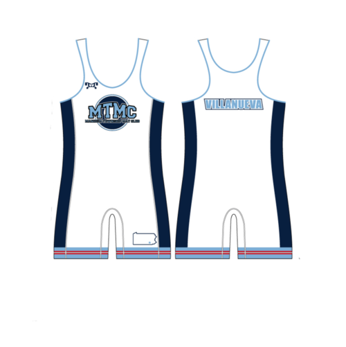 Manheim Township Mat Club Custom White Singlet With Name