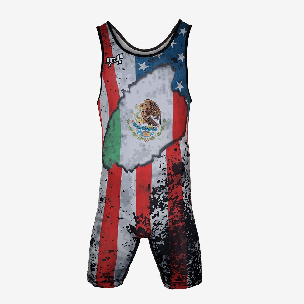 american flag wrestling singlet