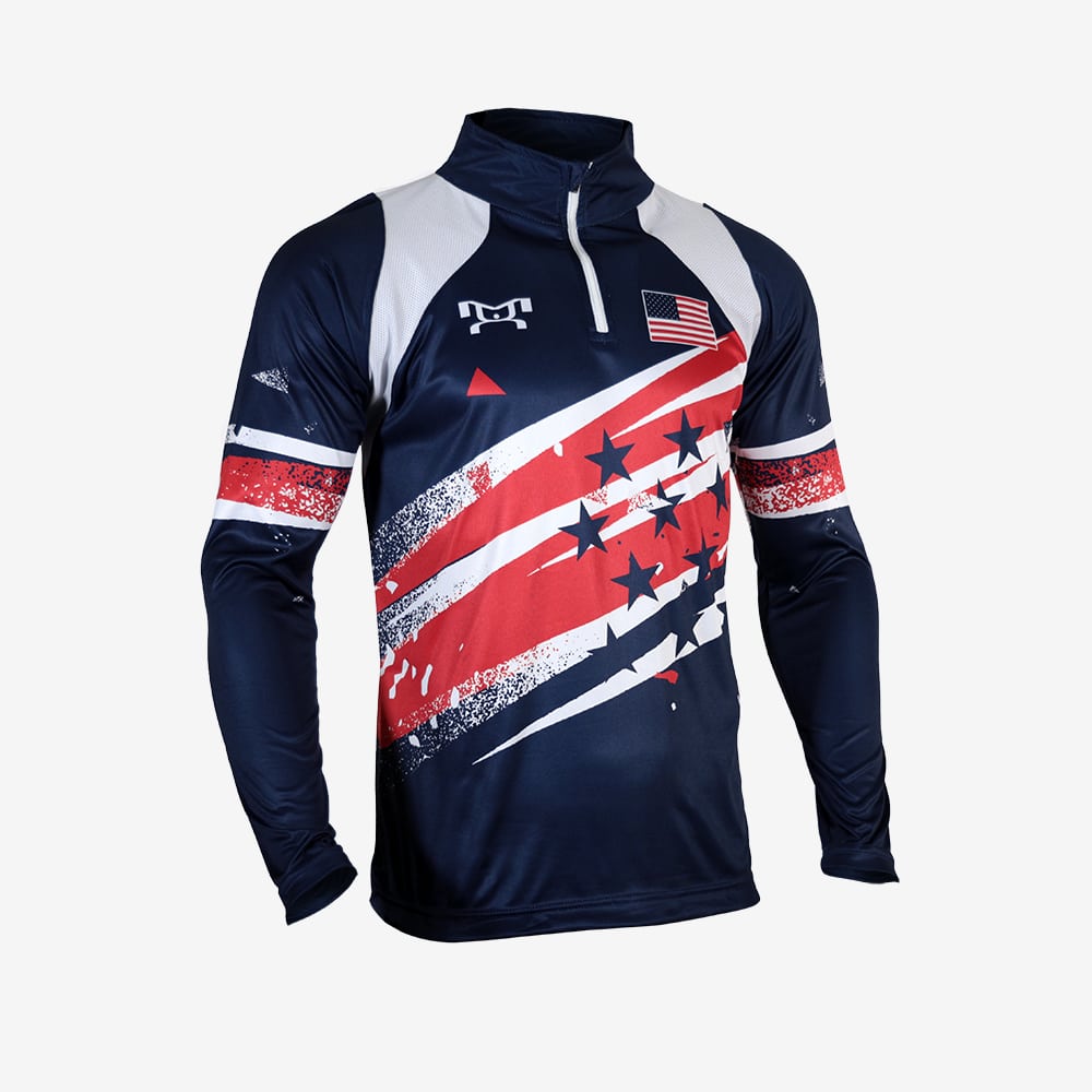 MyHouse Navy Shooting Star Quarter Zip – MyHOUSE Sports Gear