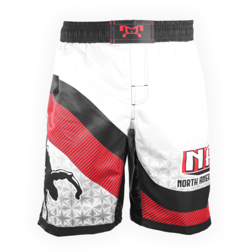 NAWE Sublimated White Fight Shorts