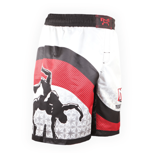 NAWE Sublimated White Fight Shorts - Image 4