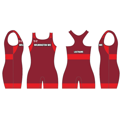 Wilmington Wrestling Club Custom Red Women's Singlet