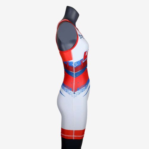 Women's Shooting Star White Singlet - Image 11