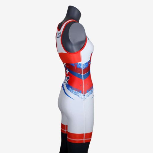 Women's Shooting Star White Singlet - Image 13