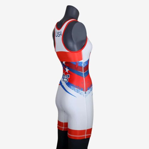 Women's Shooting Star White Singlet - Image 14