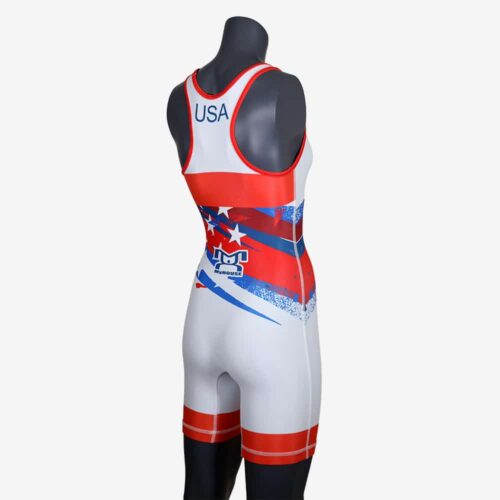 Women's Shooting Star White Singlet - Image 16
