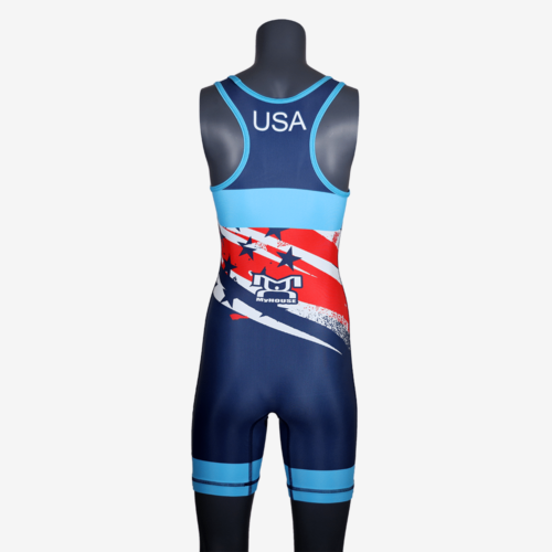 Women's Shooting Star Navy Singlet - Image 18