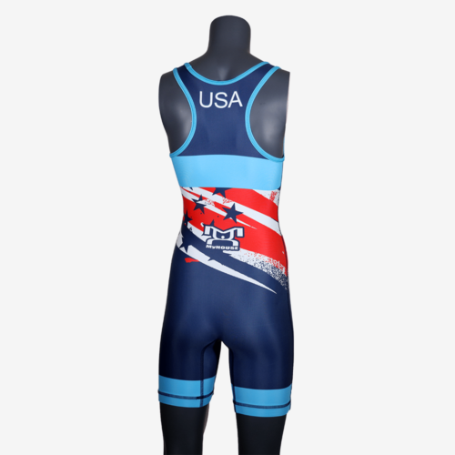 Women's Shooting Star Navy Singlet - Image 19