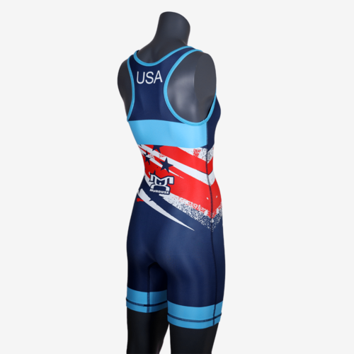 Women's Shooting Star Navy Singlet - Image 21