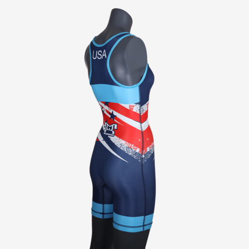 Women's Shooting Star Navy Singlet - Image 22