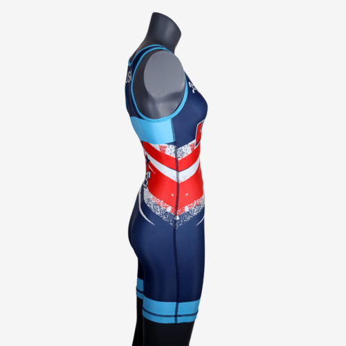 Women's Shooting Star Navy Singlet - Image 23