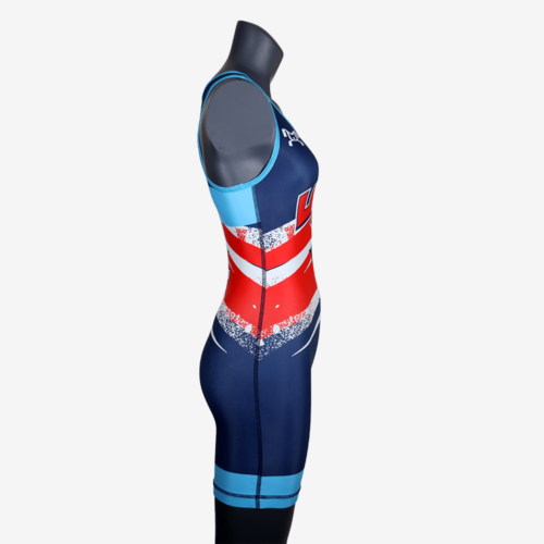 Women's Shooting Star Navy Singlet - Image 24
