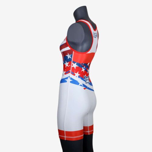 Women's Shooting Star White Singlet - Image 26