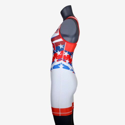 Women's Shooting Star White Singlet - Image 28