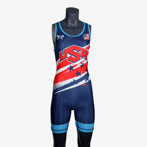Women's Shooting Star Navy Singlet - Image 31