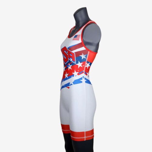 Women's Shooting Star White Singlet - Image 31