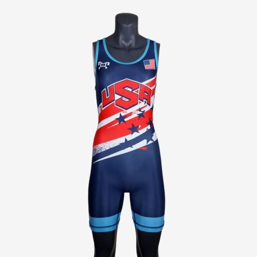 Women's Shooting Star Navy Singlet - Image 32