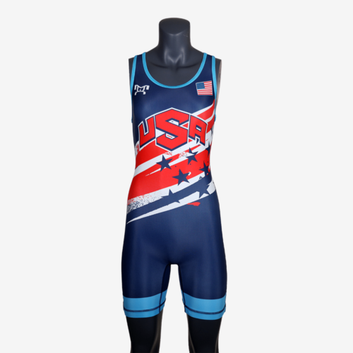 Women's Shooting Star Navy Singlet - Image 33