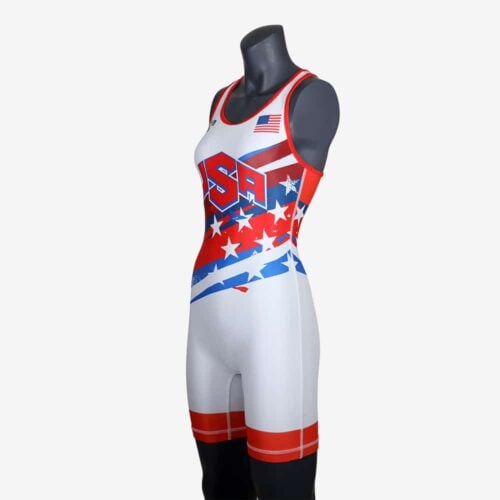 Women's Shooting Star White Singlet - Image 33
