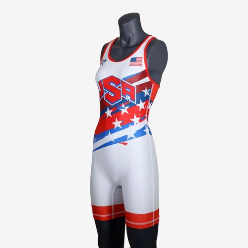 Women's Shooting Star White Singlet - Image 34