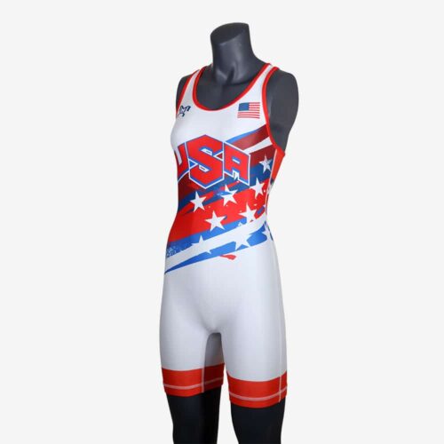 Women's Shooting Star White Singlet - Image 35