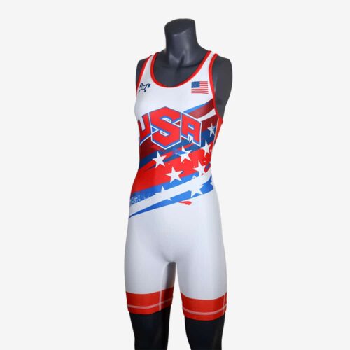 Women's Shooting Star White Singlet - Image 36