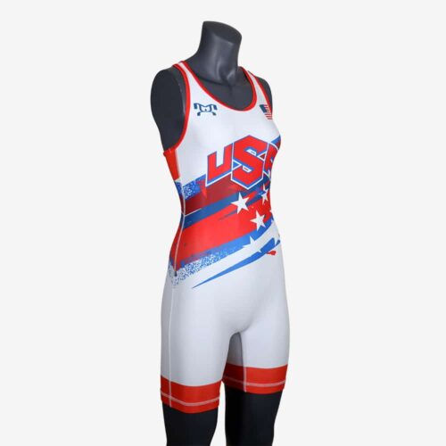 Women's Shooting Star White Singlet - Image 6