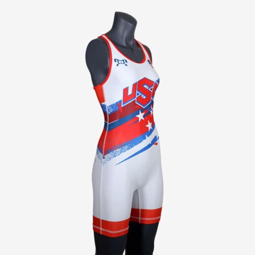 Women's Shooting Star White Singlet - Image 7