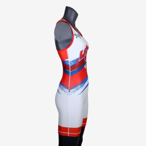 Women's Shooting Star White Singlet - Image 10
