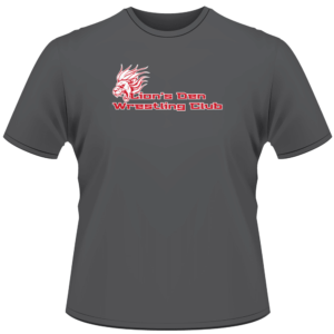 Lion's Den Wrestling Club Custom Grey T-Shirt