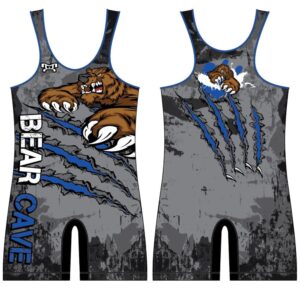 Bear Cave Custom Grey Singlet