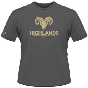 Highlands Youth Grey Custom T-Shirt