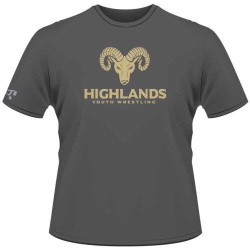 Highlands Youth Grey Custom T-Shirt