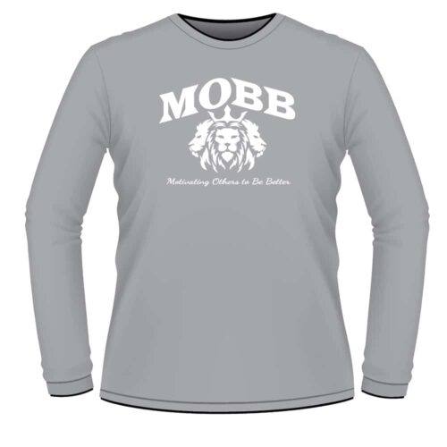 MOBB Wrestling Custom Long Sleeve Grey T-Shirt