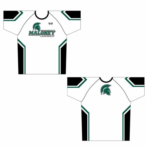 Maloney White Sublimated Custom Dri-Fit T-Shirt