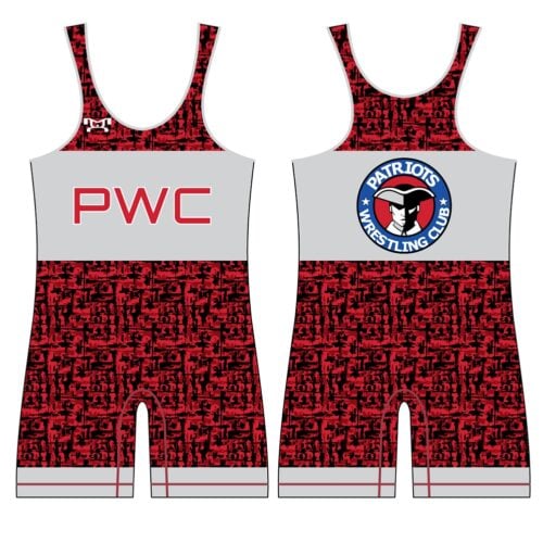 Patriots Wrestling Club Red Custom Men's Singlet