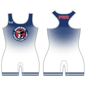 Patriots Wrestling Club Blue Custom Womens Singlet