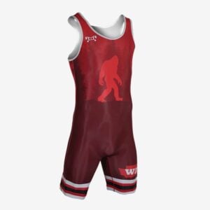 WIAA sasquatch red singlet